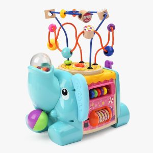 TopBright - 5-in-1 - Elephant Activity Cube - 25 x 18 x 29 cm