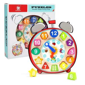 TopBright - Clock Puzzle with Blocks - 13 Pieces