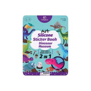 TookyToy - Silicone Sticker Book - Dinosaur Museum