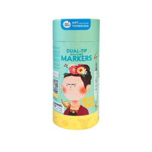Jar Meló - Dual - Tip Washable Markers - 12 Colours