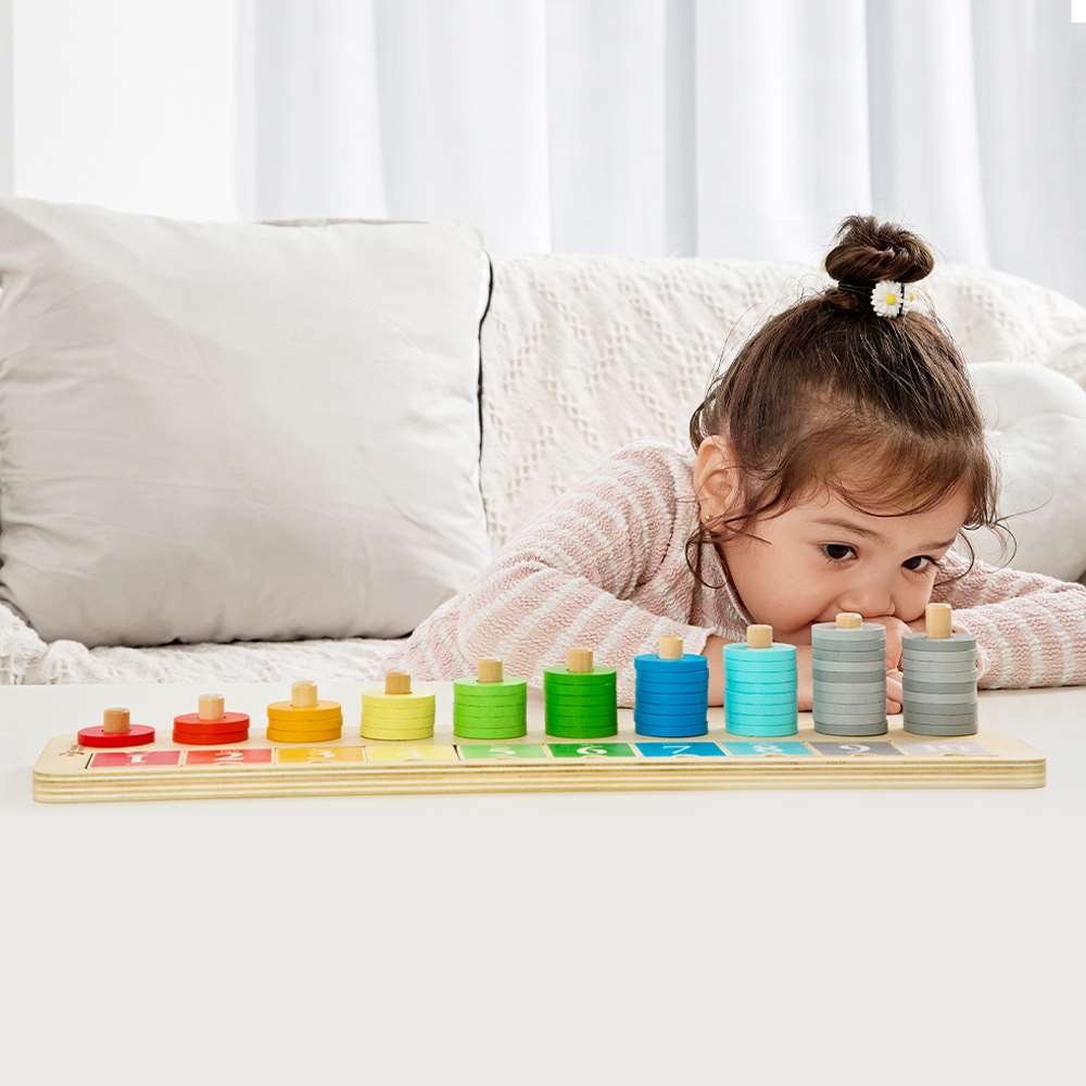 Classic World - Count & Match - Counting Stacker - 65pcs