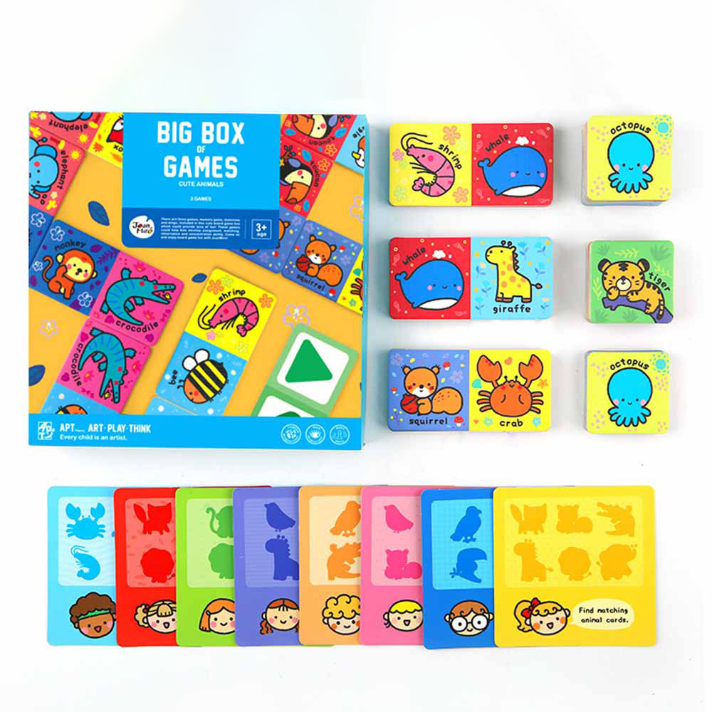 Jar Meló - Big Box Of Games - Cute Animals - 3 Games
